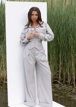 Load image into Gallery viewer, Tailored Jacket, Corset & Trousers Set in Grey