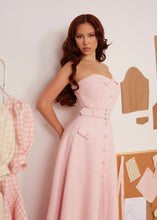 Load image into Gallery viewer, Lady Malliny Pink Tweed Dress