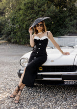 Load image into Gallery viewer, MONACO Black & White Corset Dress