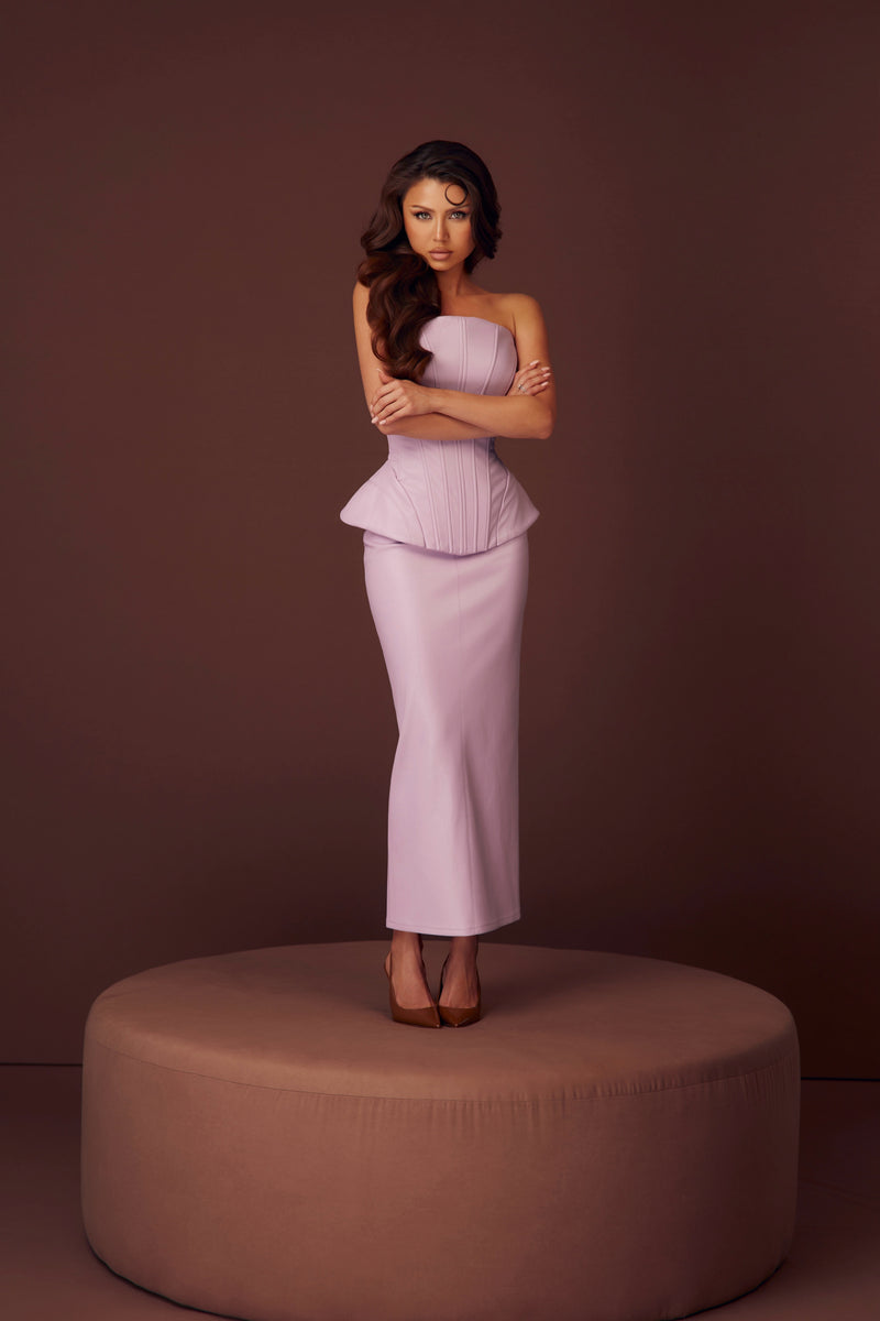 The Hourglass Lilac Corset & Skirt