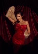 Load image into Gallery viewer, CLASSIC GLAM Ruby Velvet Dress
