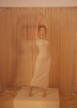 Load image into Gallery viewer, Luna Champagne Macramé Dress