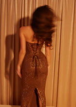 Load image into Gallery viewer, Golden Eclipse Crystal Dress