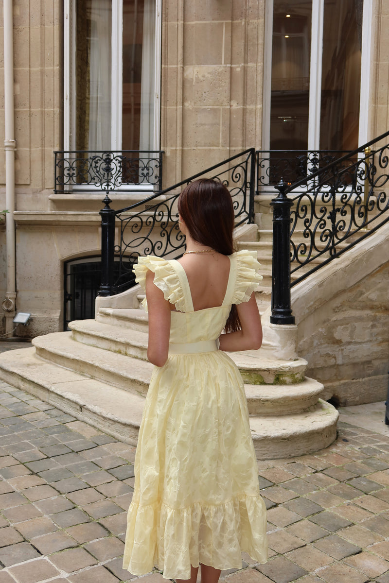 Sunshine Ruffle Midi Dress