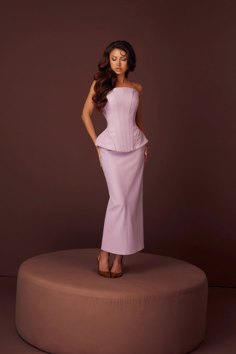 The Hourglass Lilac Corset & Skirt