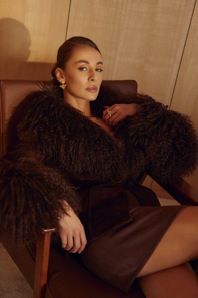 Espresso Brown Suede Jacket