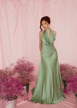 Load image into Gallery viewer, Mirage Silk Dress in Sage