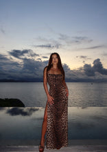 Load image into Gallery viewer, Leopard Backless Dress