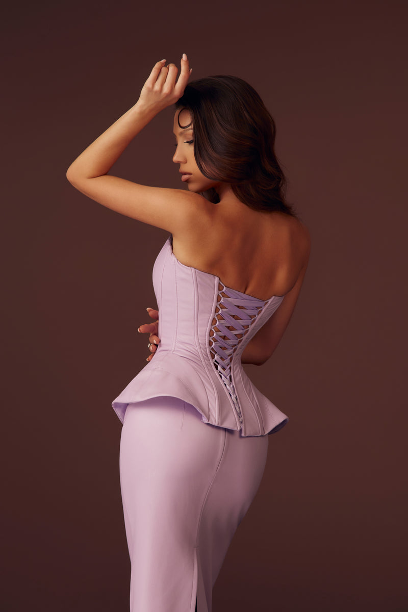 The Hourglass Lilac Corset & Skirt