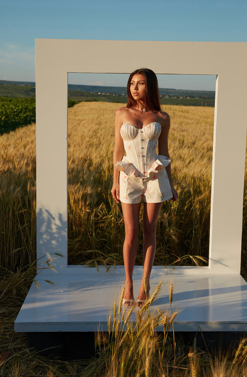 Camille Corset & Shorts Set