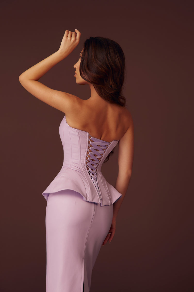The Hourglass Lilac Corset & Skirt