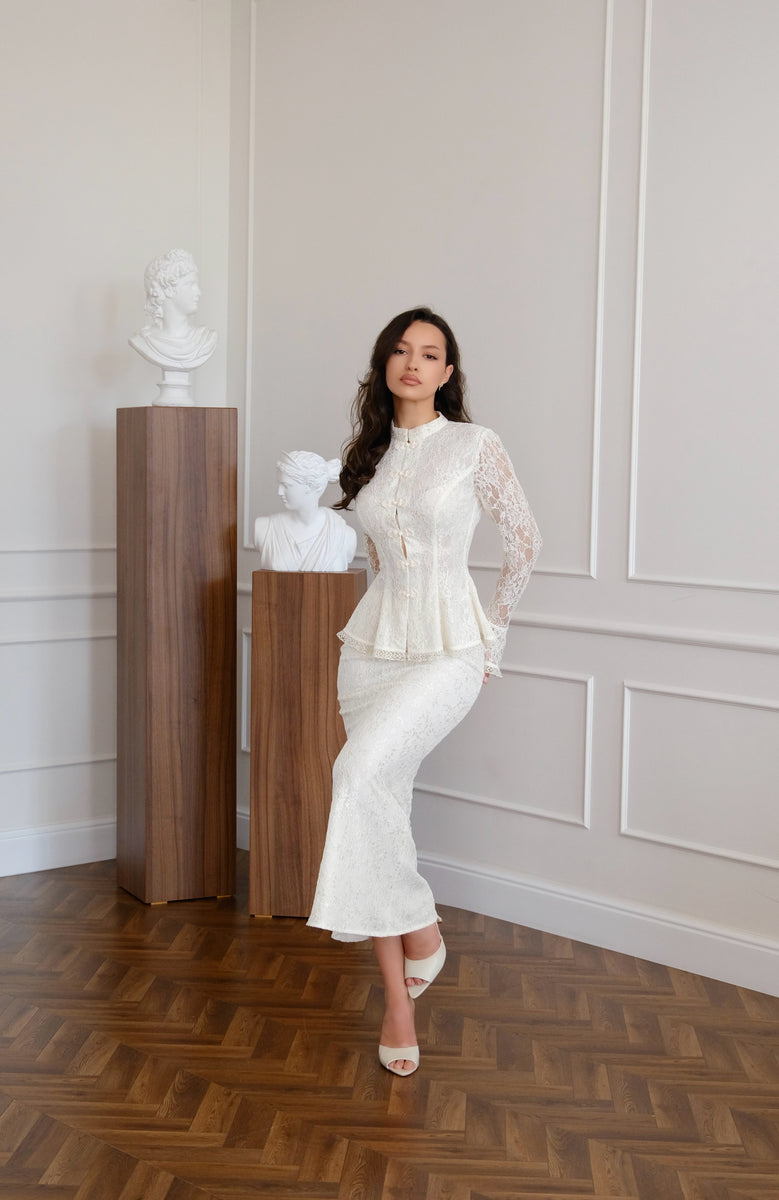 Amaya Ivory Lace Set