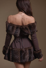 Load image into Gallery viewer, Brown Winter Muse Mini Dress