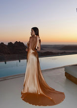 Load image into Gallery viewer, Mirage Silk Dress in Peach