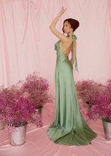 Load image into Gallery viewer, Mirage Silk Dress in Sage