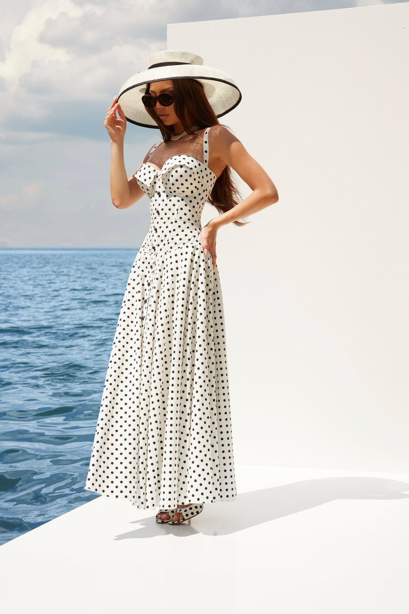 Lady Malliny Polka Dots Dress