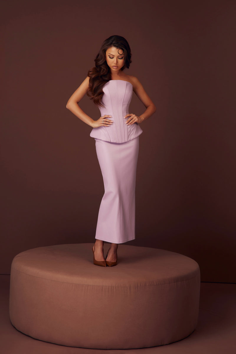The Hourglass Lilac Corset & Skirt