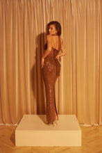 Load image into Gallery viewer, Golden Eclipse Crystal Dress