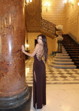 Load image into Gallery viewer, Chocolate Backless Dress