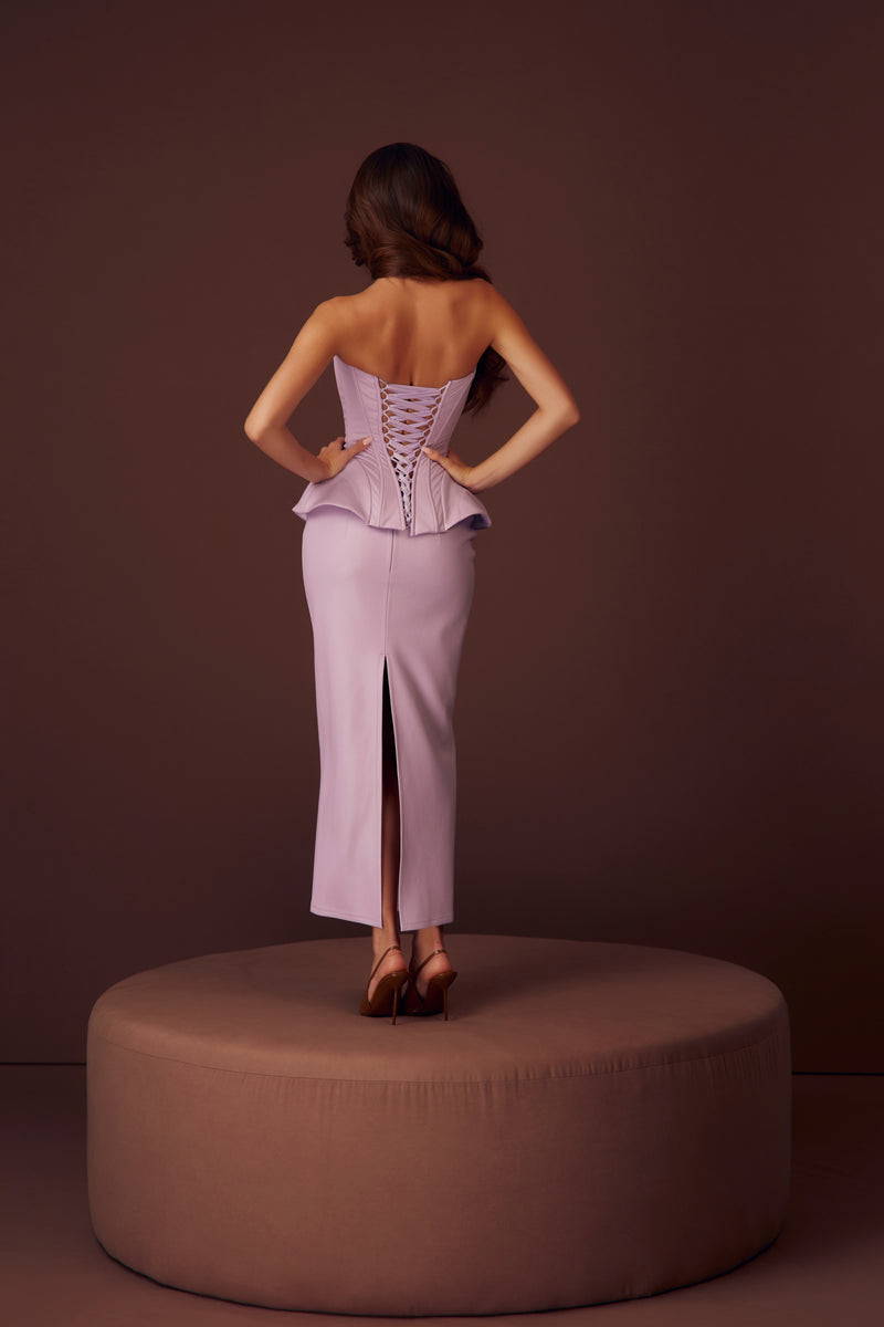 The Hourglass Lilac Corset & Skirt