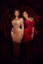 Load image into Gallery viewer, CLASSIC GLAM Ruby Velvet Dress