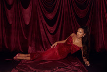 Load image into Gallery viewer, CLASSIC GLAM Ruby Velvet Dress