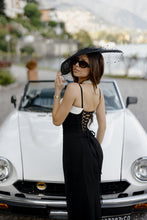 Load image into Gallery viewer, MONACO Black & White Corset Dress