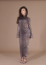 Load image into Gallery viewer, Feline Fatale Leopard Dress