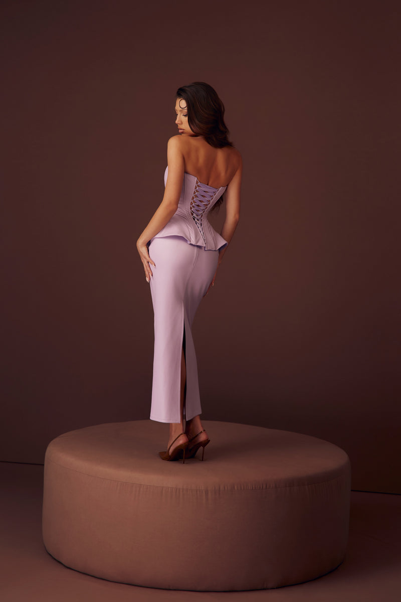 The Hourglass Lilac Corset & Skirt