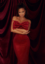 Load image into Gallery viewer, CLASSIC GLAM Ruby Velvet Dress