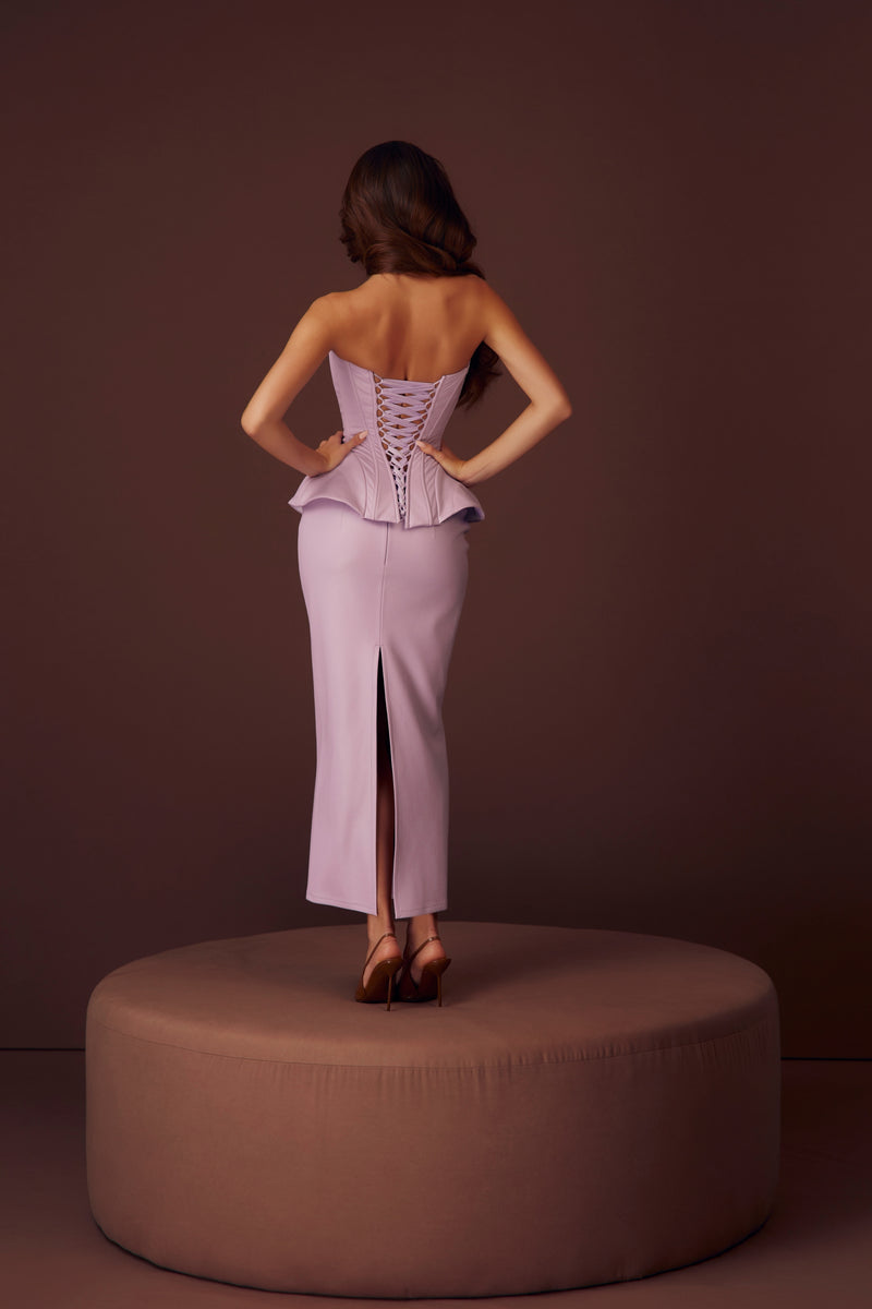 The Hourglass Lilac Corset & Skirt