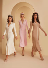 Load image into Gallery viewer, Strawberry Soufflé Knit Buttoned Dress