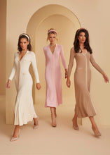 Load image into Gallery viewer, Vanilla Marshmallow Knit Buttoned Dress