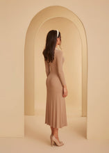 Load image into Gallery viewer, Cappuccino Cream Knit Buttoned Dress