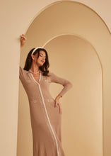 Load image into Gallery viewer, Cappuccino Cream Knit Buttoned Dress