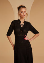 Load image into Gallery viewer, Grace Black Knit Dress