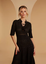 Load image into Gallery viewer, Grace Black Knit Dress