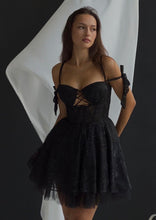 Load image into Gallery viewer, Blossom Black Lace Dress