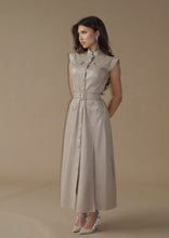 Load image into Gallery viewer, Urban Muse Beige Dress