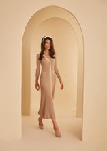 Load image into Gallery viewer, Cappuccino Cream Knit Buttoned Dress