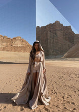 Load image into Gallery viewer, Jasmine Robe with Hood in Colour Sand (PRE-ORDER)