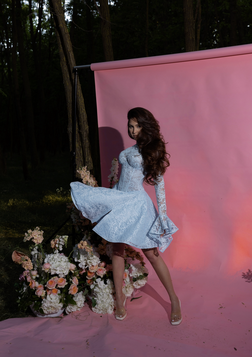 Wifey Dress in Baby Blue