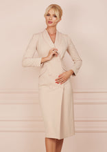 Load image into Gallery viewer, BUSINESS LADY Beige Blazer Dress
