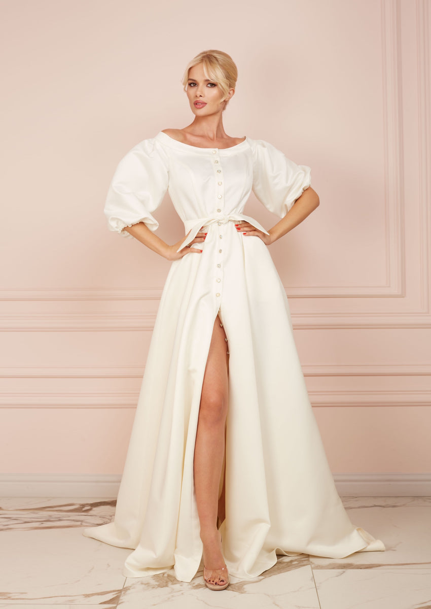 DUCHESS White Long Dress