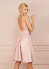 Load image into Gallery viewer, BONBON Light Pink Sequin Midi A-line Dress