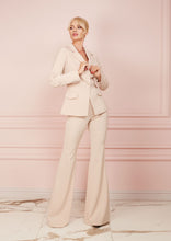 Load image into Gallery viewer, Beige Single-Breasted Slim Fit Jacket