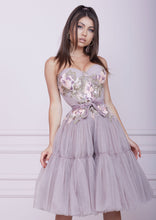 Load image into Gallery viewer, THE ONE Pink Cappuccino Midi Tulle Dress