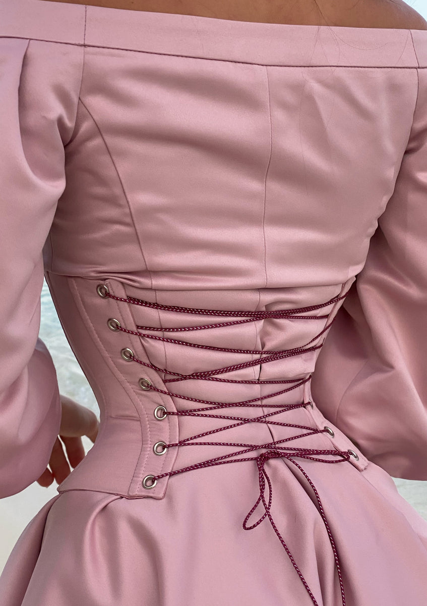 MALLINY Waist-Shaping Royal PINK Corset