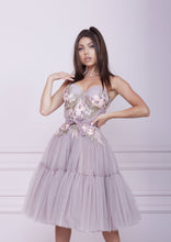 Load image into Gallery viewer, THE ONE Pink Cappuccino Midi Tulle Dress
