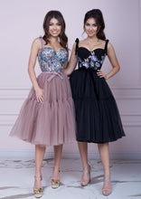 Load image into Gallery viewer, THE ONE Pink Cappuccino Midi Tulle Dress